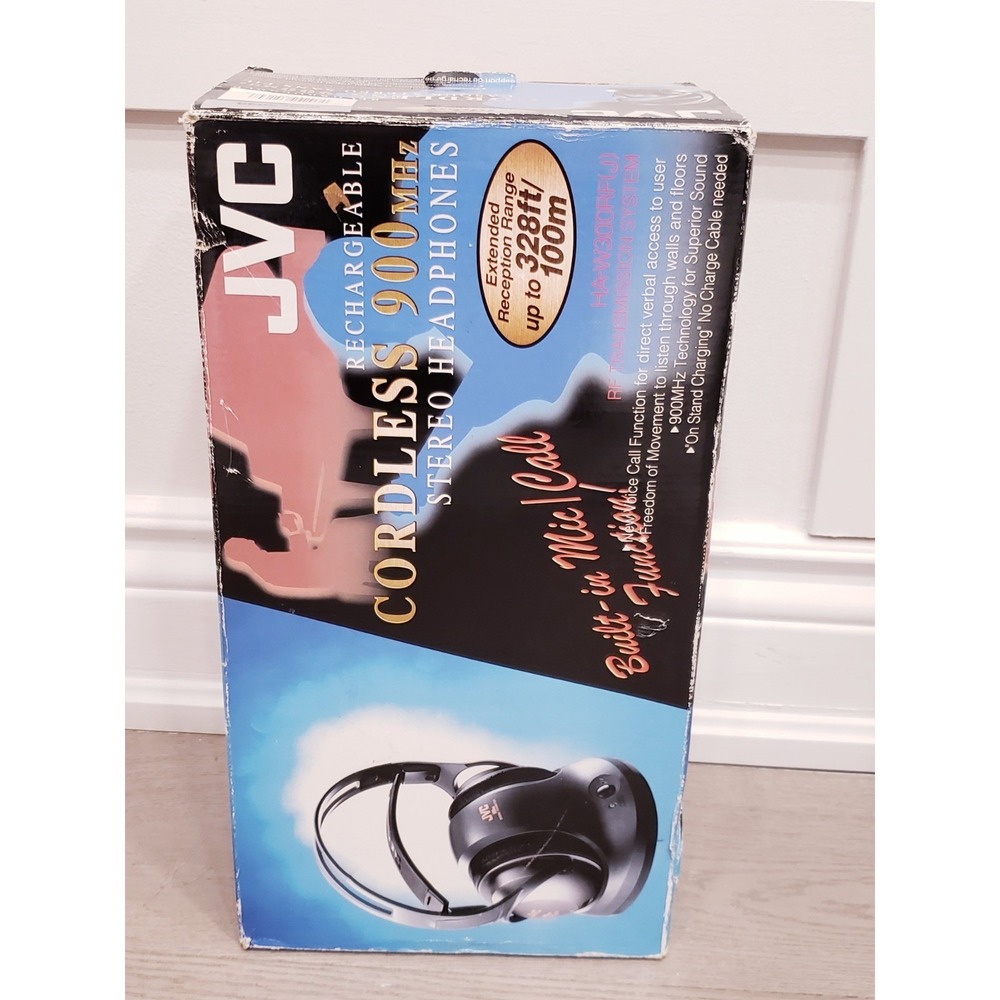 JVC HA-W300RF Wireless Headphone 900MHz - New in Open Box